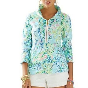Lilly Pulitzer Skipper Popover in Sky Blue Heaven small